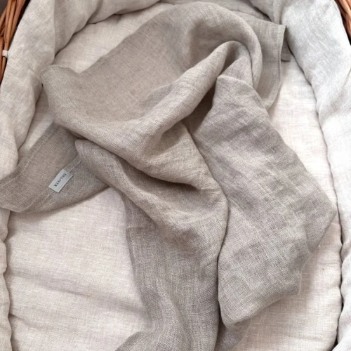 BABY BLANKET LINEN WAFFLE | ECRU (1)